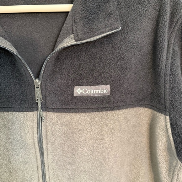 Columbia Black Polartec  Fleece Jacket XXL full zip up side pockets big men’s - Picture 2 of 6